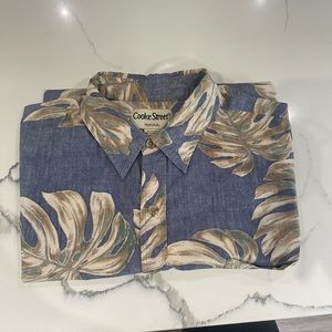Cooke Street Plant Print Hawaiian Shirt